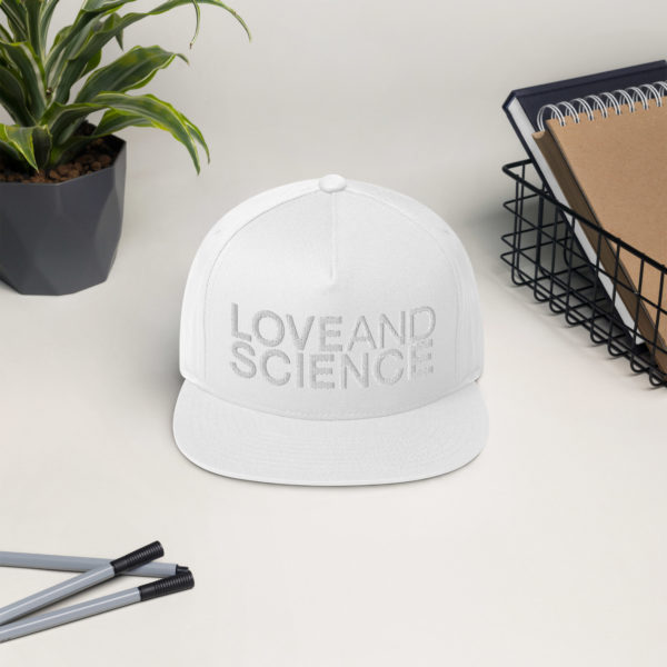 Love and Science Block Print Cap White 2